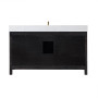 Altair Hadiya 60" Single Bathroom Vanity Set with Aosta White Composite Stone Countertop