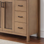Altair Hadiya 60" Single Bathroom Vanity Set with Aosta White Composite Stone Countertop