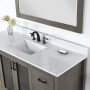 Altair Hadiya 60" Single Bathroom Vanity Set with Aosta White Composite Stone Countertop