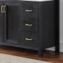 Altair Hadiya 60" Single Bathroom Vanity Set with Aosta White Composite Stone Countertop