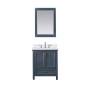 Altair Isla 30" Single Bathroom Vanity Set with Aosta White Engineered Stone Countertop