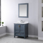 Altair Isla 30" Single Bathroom Vanity Set with Aosta White Engineered Stone Countertop