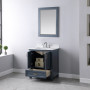 Altair Isla 30" Single Bathroom Vanity Set with Aosta White Engineered Stone Countertop