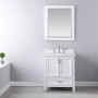 Altair Isla 30" Single Bathroom Vanity Set with Aosta White Engineered Stone Countertop