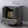 Altair Isla 30" Single Bathroom Vanity Set with Aosta White Engineered Stone Countertop