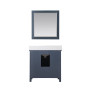 Altair Isla 36" Single Bathroom Vanity Set with Aosta White Engineered Stone Countertop
