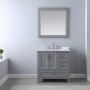 Altair Isla 36" Single Bathroom Vanity Set with Aosta White Engineered Stone Countertop
