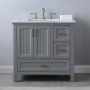 Altair Isla 36" Single Bathroom Vanity Set with Aosta White Engineered Stone Countertop