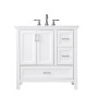 Altair Isla 36" Single Bathroom Vanity Set with Aosta White Engineered Stone Countertop