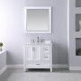 Altair Isla 36" Single Bathroom Vanity Set with Aosta White Engineered Stone Countertop