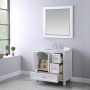 Altair Isla 36" Single Bathroom Vanity Set with Aosta White Engineered Stone Countertop