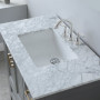 Altair Isla 36" Single Bathroom Vanity Set with Aosta White Engineered Stone Countertop