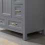 Altair Isla 42" Single Bathroom Vanity Set with Aosta White Engineered Stone Countertop