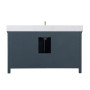 Altair Isla 60" Single Bathroom Vanity Set with Aosta White Engineered Stone Countertop