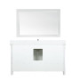Altair Isla 60" Single Bathroom Vanity Set with Aosta White Engineered Stone Countertop