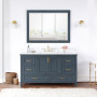 Altair Isla 60" Single Bathroom Vanity Set with Aosta White Engineered Stone Countertop