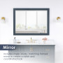 Altair Isla 60" Single Bathroom Vanity Set with Aosta White Engineered Stone Countertop