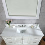 Altair Isla 60" Single Bathroom Vanity Set with Aosta White Engineered Stone Countertop