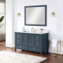 Altair Isla 60" Single Bathroom Vanity Set with Aosta White Engineered Stone Countertop