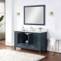 Altair Isla 60" Single Bathroom Vanity Set with Aosta White Engineered Stone Countertop