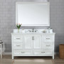 Altair Isla 60" Single Bathroom Vanity Set with Aosta White Engineered Stone Countertop