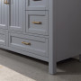 Altair Isla 60" Single Bathroom Vanity Set with Aosta White Engineered Stone Countertop