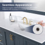 Altair Isla 60" Single Bathroom Vanity Set with Aosta White Engineered Stone Countertop