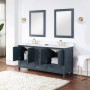 Altair Isla 72" Double Bathroom Vanity Set with Aosta White Engineered Stone Countertop