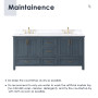 Altair Isla 72" Double Bathroom Vanity Set with Aosta White Engineered Stone Countertop