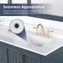 Altair Isla 72" Double Bathroom Vanity Set with Aosta White Engineered Stone Countertop