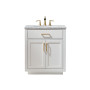 Altair Ivy 30" Single Bathroom Vanity Set with Carrara White Marble Countertop Altair Ivy 30" Single Bathroom Vanity Set with Carrara White Marble Countertop