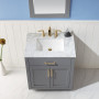 Altair Ivy 30" Single Bathroom Vanity Set with Carrara White Marble Countertop Altair Ivy 30" Single Bathroom Vanity Set with Carrara White Marble Countertop