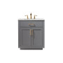 Altair Ivy 30" Single Bathroom Vanity Set with Carrara White Marble Countertop Altair Ivy 30" Single Bathroom Vanity Set with Carrara White Marble Countertop