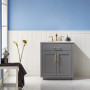 Altair Ivy 30" Single Bathroom Vanity Set with Carrara White Marble Countertop Altair Ivy 30" Single Bathroom Vanity Set with Carrara White Marble Countertop
