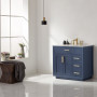 Altair Ivy 36" Single Bathroom Vanity Set with Carrara White Marble Countertop Altair Ivy 36" Single Bathroom Vanity Set with Carrara White Marble Countertop