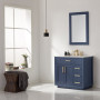 Altair Ivy 36" Single Bathroom Vanity Set with Carrara White Marble Countertop Altair Ivy 36" Single Bathroom Vanity Set with Carrara White Marble Countertop
