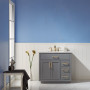 Altair Ivy 36" Single Bathroom Vanity Set with Carrara White Marble Countertop Altair Ivy 36" Single Bathroom Vanity Set with Carrara White Marble Countertop