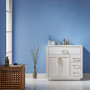 Altair Ivy 36" Single Bathroom Vanity Set with Carrara White Marble Countertop Altair Ivy 36" Single Bathroom Vanity Set with Carrara White Marble Countertop
