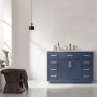 Altair Ivy 48" Single Bathroom Vanity Set with Carrara White Marble Countertop Altair Ivy 48" Single Bathroom Vanity Set with Carrara White Marble Countertop