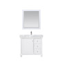 Altair Jardin 36" Single Bathroom Vanity Set with Carrara White Marble Countertop Altair Jardin 36" Single Bathroom Vanity Set with Carrara White Marble Countertop