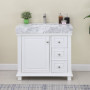 Altair Jardin 36" Single Bathroom Vanity Set with Carrara White Marble Countertop Altair Jardin 36" Single Bathroom Vanity Set with Carrara White Marble Countertop