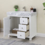 Altair Jardin 36" Single Bathroom Vanity Set with Carrara White Marble Countertop Altair Jardin 36" Single Bathroom Vanity Set with Carrara White Marble Countertop