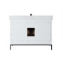 Altair Kesia 48" Single Bathroom Vanity Set with Aosta White Composite Stone Countertop