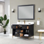 Altair Kesia 48" Single Bathroom Vanity Set with Aosta White Composite Stone Countertop