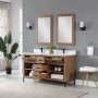 Altair Kesia 60" Double Bathroom Vanity Set with Aosta White Composite Stone Countertop