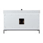 Altair Kesia 60" Single Bathroom Vanity Set with Carrara White Composite Stone Countertop