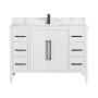 Altair Laurel 48" Single Bathroom Vanity with Calacatta White Quartz Countertop