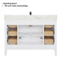 Altair Laurel 48" Single Bathroom Vanity with Calacatta White Quartz Countertop