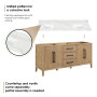 Altair Laurel 72" Double Bathroom Vanity with Calacatta White Quartz Countertop