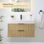 Altair Livia 36" Wall-mounted Single Bathroom Vanity with White Artificial Drop-in Sink